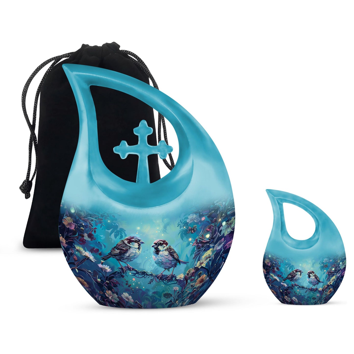 Personalized Bird Cremation Urn for Adults - 10-inch, 200 cu in - Yatskia