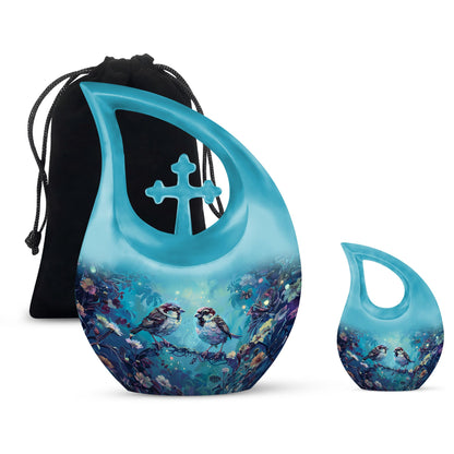 Personalized Bird Cremation Urn for Adults - 10-inch, 200 cu in - Yatskia