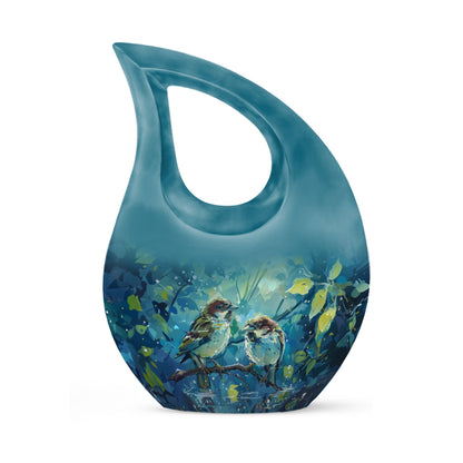 10-inch Rainy Day Sparrow Urn