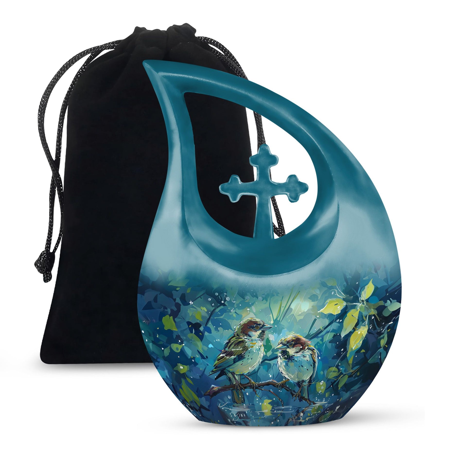 Sparrow Pair Cremation Urn for Human Ashes - Cremation Urns For Adults
