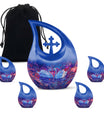 Dual Swan Cremation Urns For Human Ashes - Mini Urn Set For Ashes