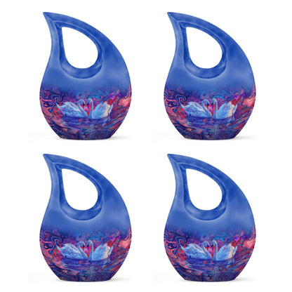 10-inch Surreal Swan Reflections Urn