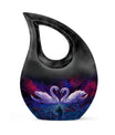 Dual Swan Cremation Urns For Human Ashes - Burial Urns For Adult