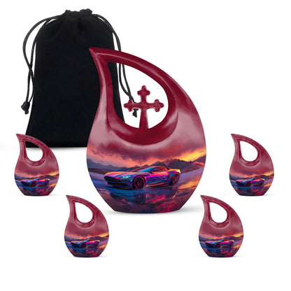 10-inch Neon Sunset Dreamscape Urn 