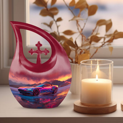 10-inch Neon Sunset Dreamscape Urn 