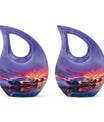 Racing Car Cremation Urns Large & Small Combo -  Urns For Adults
