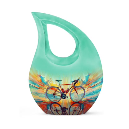 Heartfelt Bicycle Memorial Urn for Cyclists Keepsake Human Ashes Urn