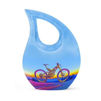 Personalized Bicycle Cremation Urn for Adult - 10-inch, 200 cu in - Yatskia
