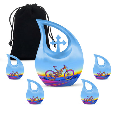 Personalized Bicycle Cremation Urn for Adult - 10-inch, 200 cu in - Yatskia