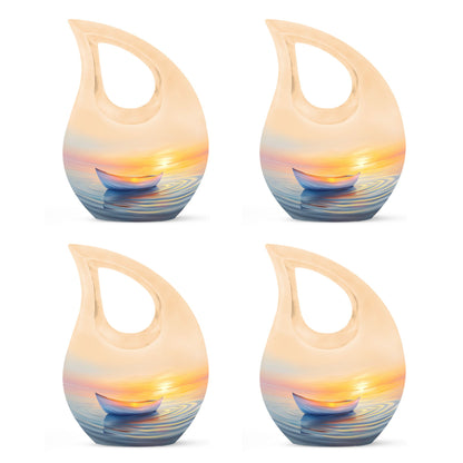Personalized Sunset Cremation Urn for Adults - 10-inch, 200 cu in - Yatskia