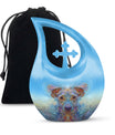 10-inch Cross Drop-designed Ethereal Canine Dreamscape urnengraving options