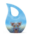 10-inch Cross Drop-designed Ethereal Canine Dreamscape urnengraving options
