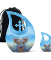 10-inch Cross Drop-designed Ethereal Canine Dreamscape urnengraving options