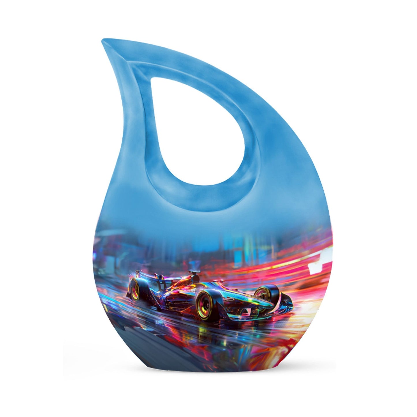 10-inch Neon Velocity Racing urn 