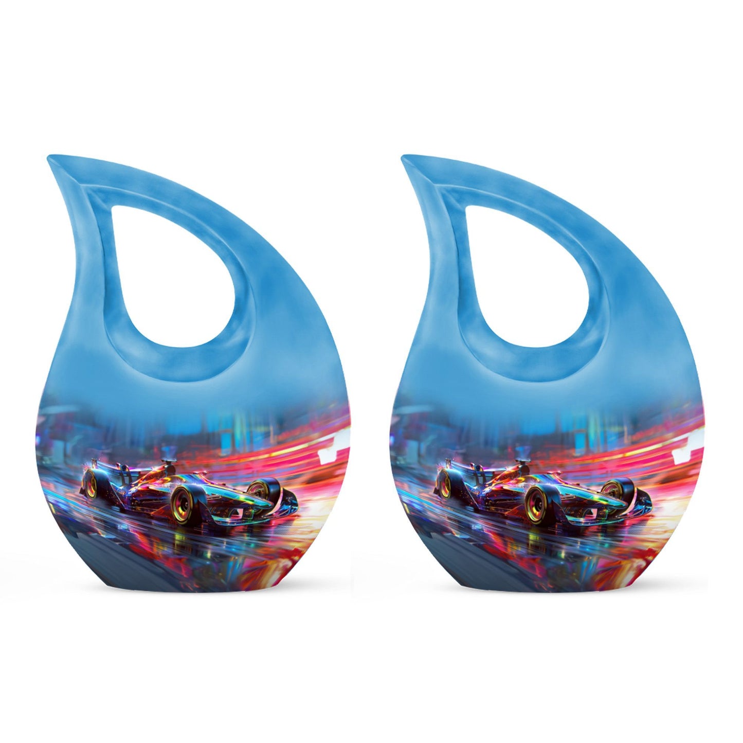 10-inch Neon Velocity Racing urn 