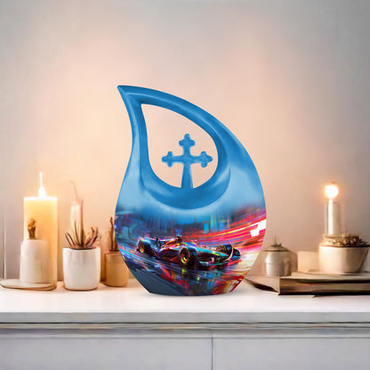 10-inch Neon Velocity Racing urn 