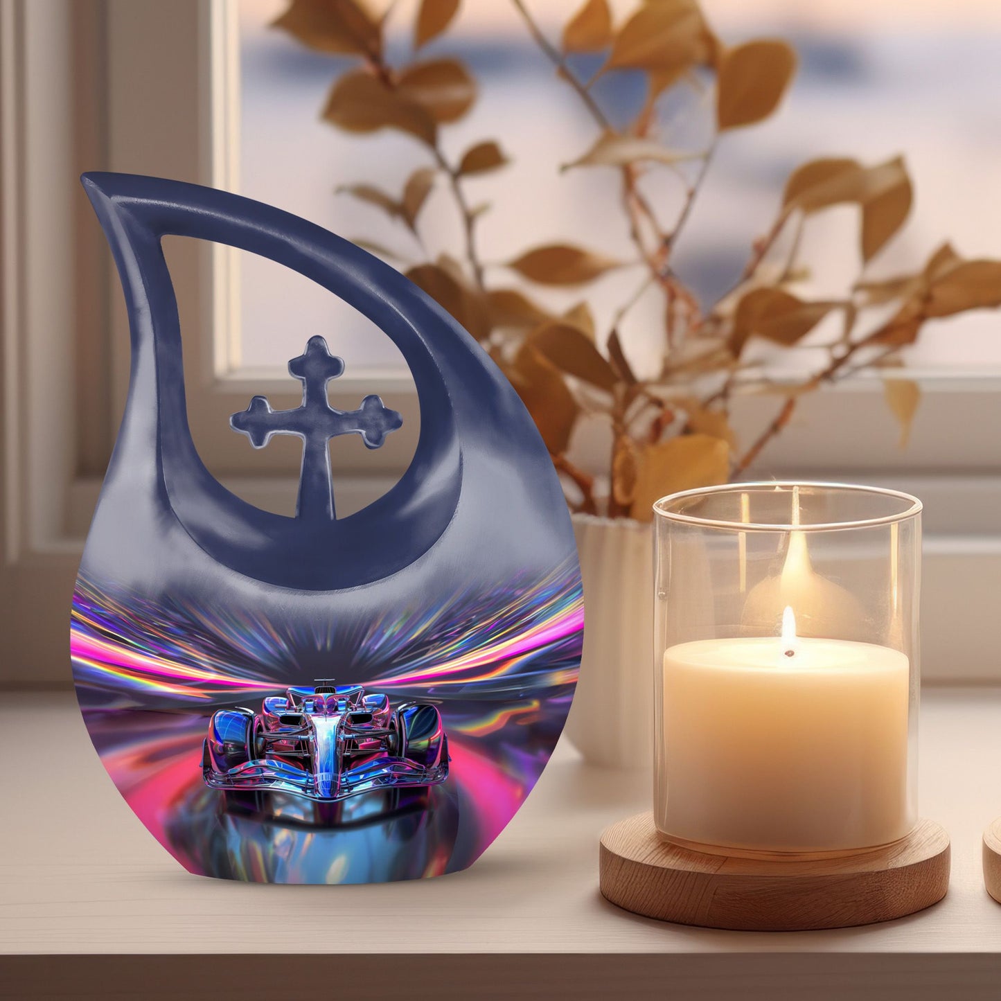 Futuristic Speed Light Urn