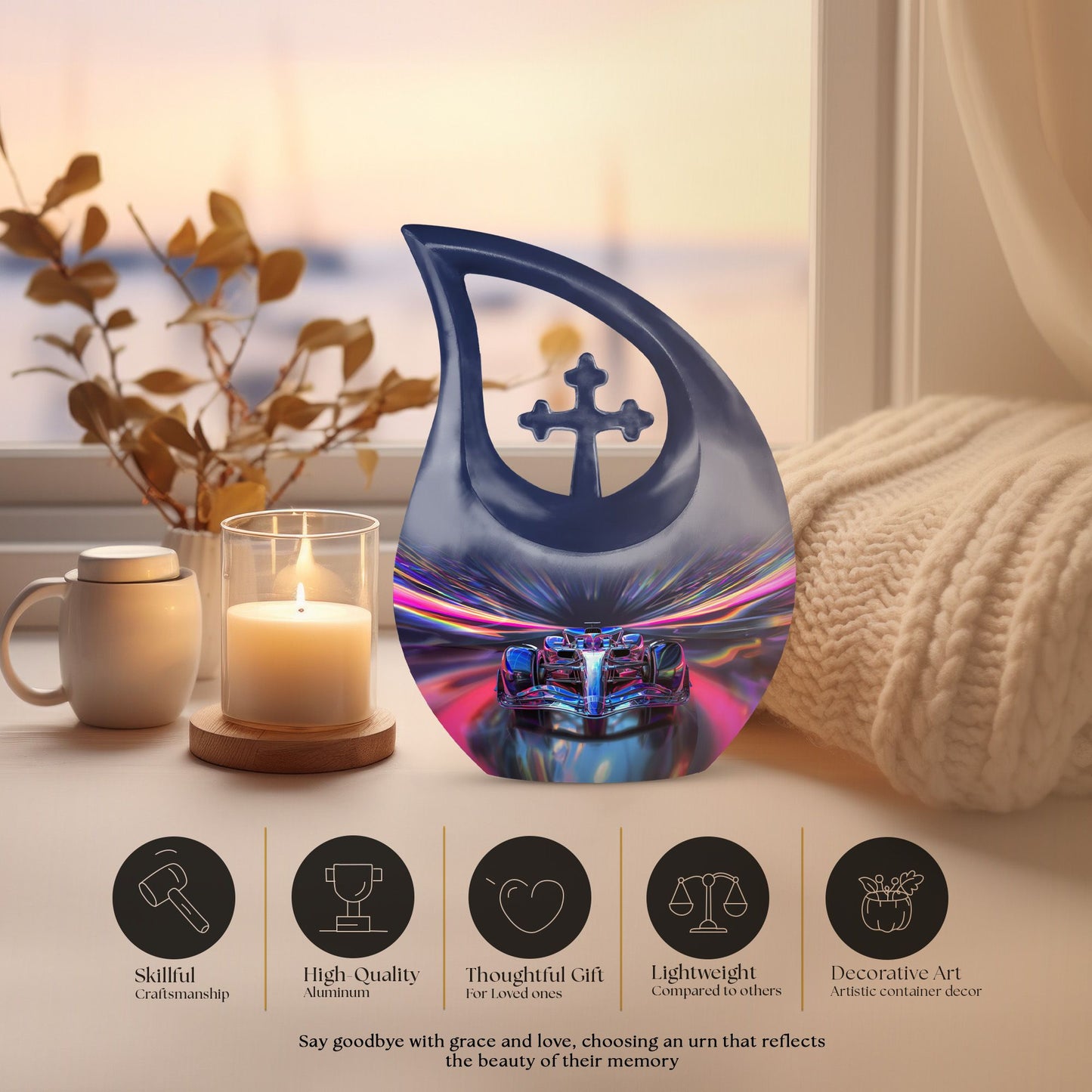 Futuristic Speed Light Urn