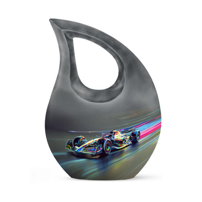 Chromatic Velocity Surge Aluminium Metal Memorial Urn
