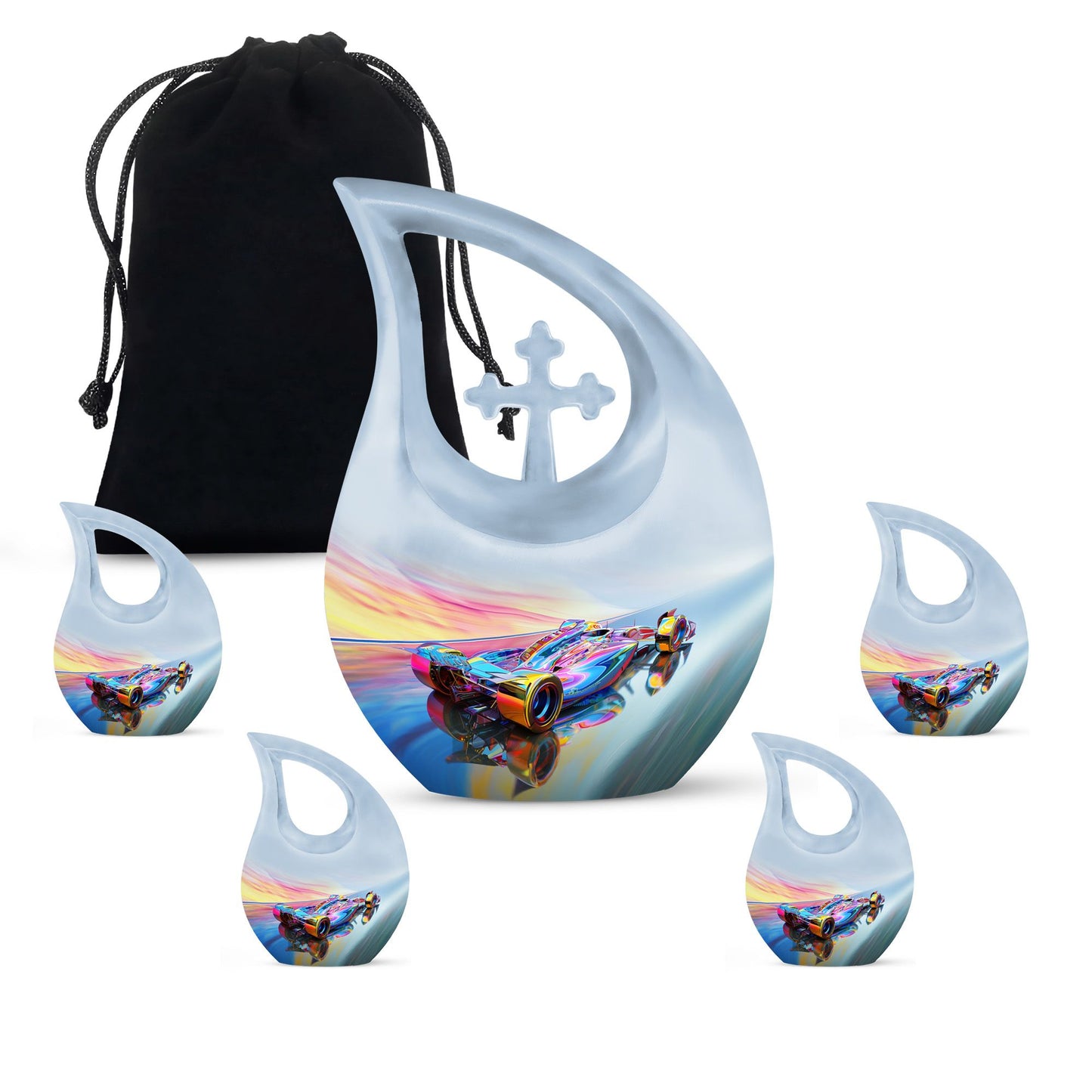 Personalized Car Cremation Urn for Adult - 10-inch, 200 cu in - Yatskia