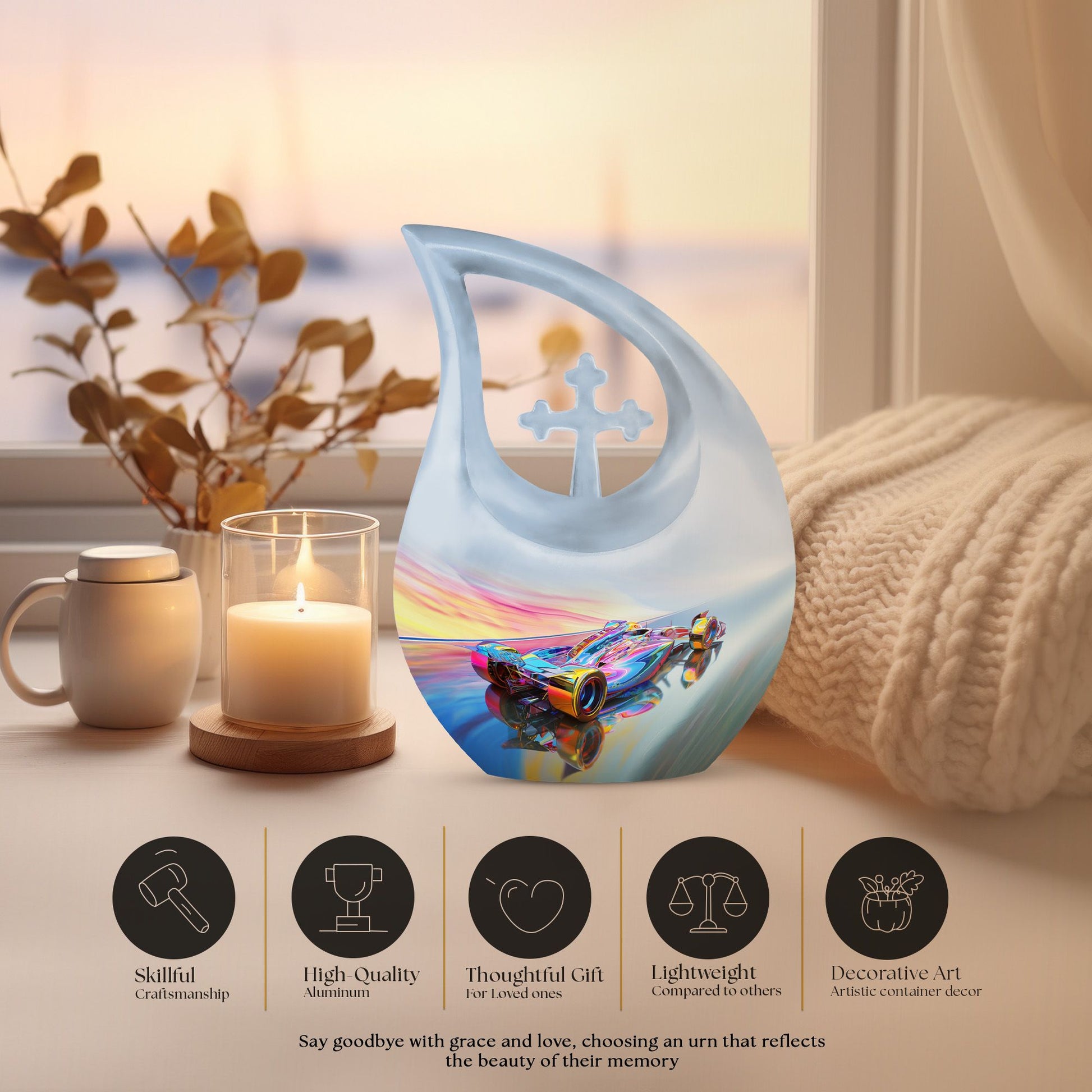 Prismatic Speed Illusion Urn