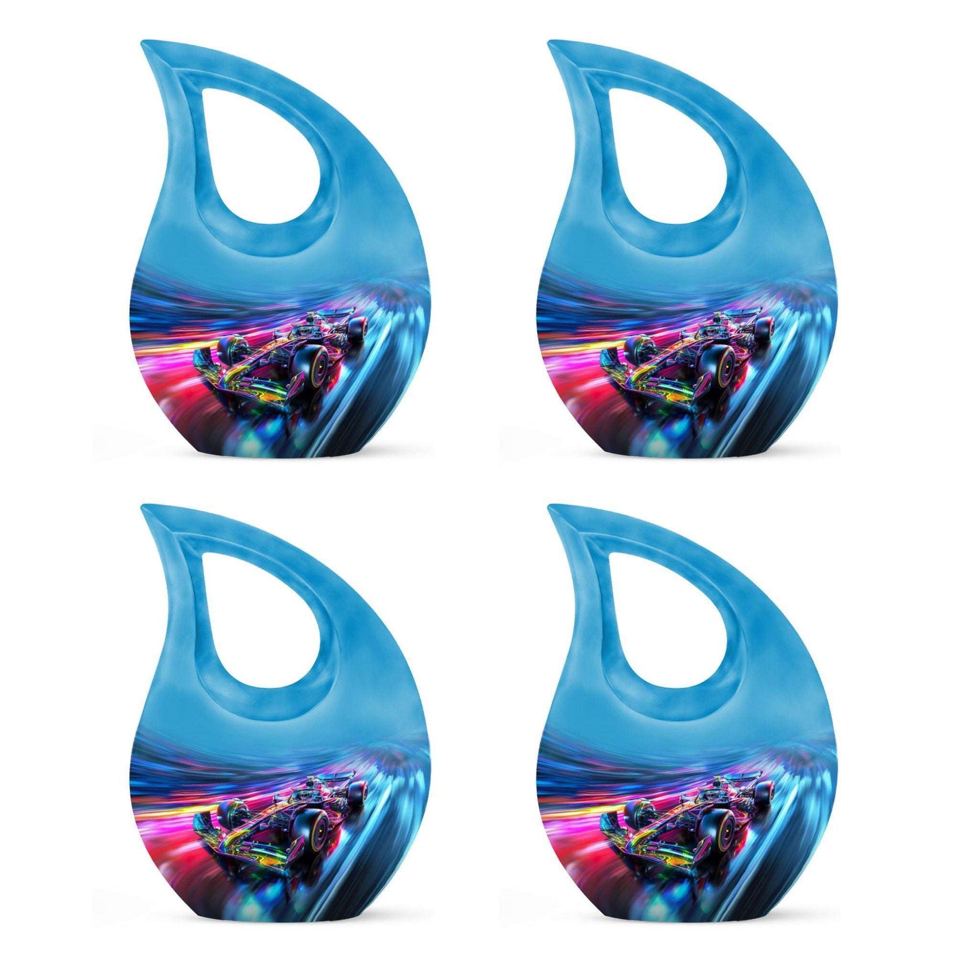 10-Inch Neon Warp Speed Cross Drop Urn, 