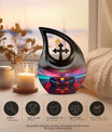 10-inch Luminous Velocity Tunnel Urn with Cross Drop 