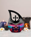 10-inch Luminous Velocity Tunnel Urn with Cross Drop 