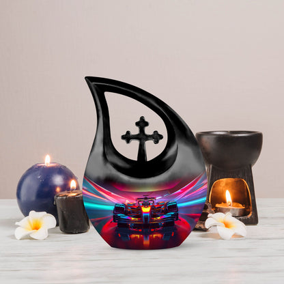 10-inch Luminous Velocity Tunnel Urn with Cross Drop 