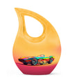 10 inch Retro Holographic Roadster two person memorial urn 