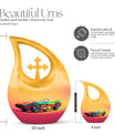 10 inch Retro Holographic Roadster two person memorial urn 