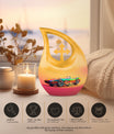 10 inch Retro Holographic Roadster two person memorial urn 
