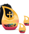 Colorful Race Car Cremation Urn - Decorative Funeral Urns For Dad Ashes