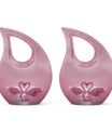 Pink Couple Swan Urn for Ashes – Beautiful Love-Themed Memorial Urn