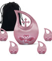 Pink Couple Swan Urn for Ashes – Beautiful Love-Themed Memorial Urn