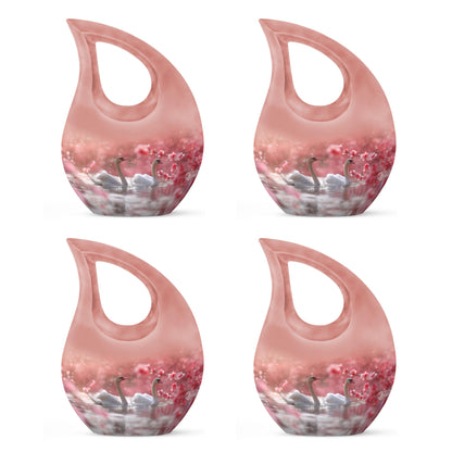 Blissful Blossom Serenity Urn with Cross Drop design, 