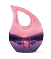 Pink Couple Swan Urn – Elegant Memorial Cremation Urn For Couple Ashes
