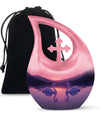 Pink Couple Swan Urn – Elegant Memorial Cremation Urn For Couple Ashes