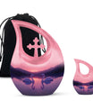 Pink Couple Swan Urn – Elegant Memorial Cremation Urn For Couple Ashes