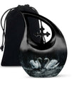 Double Swan Cremation Urns For Human Ashes - Memorial Urn for Mom and Dad