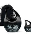 Double Swan Cremation Urns For Human Ashes - Memorial Urn for Mom and Dad