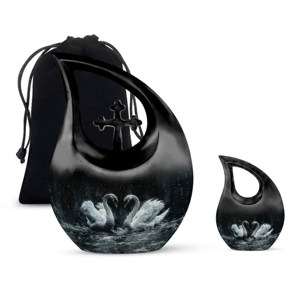 Personalized Bird Cremation Urn for Mom - 10-inch, 200 cu in - Yatskia