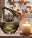 10-inch Sunlit Tranquil Waters Urn 