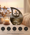 10-inch Sunlit Tranquil Waters Urn 