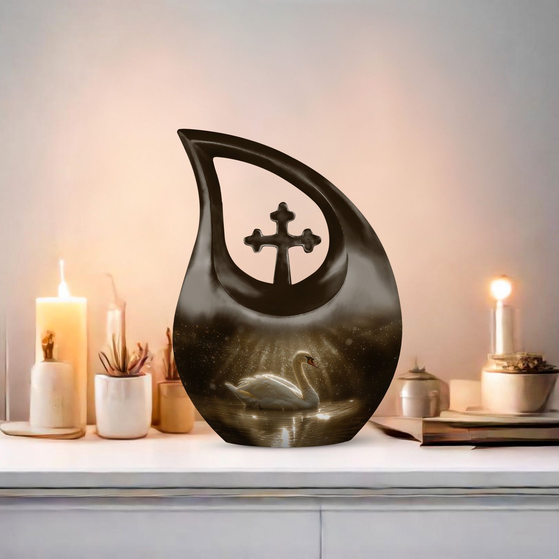 10-inch Sunlit Tranquil Waters Urn 