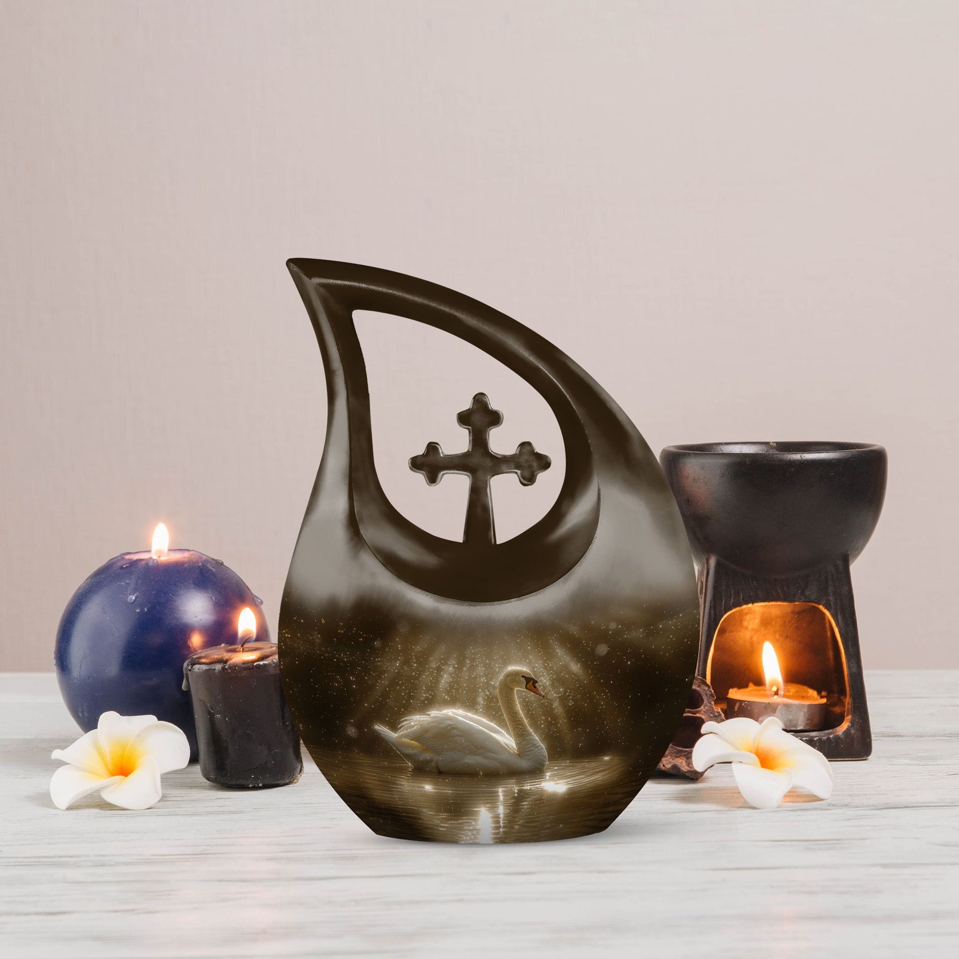 10-inch Sunlit Tranquil Waters Urn 