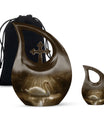 Golden Light Swan Cremation Urn for Human Ashes  - Memorial Urn for Adults