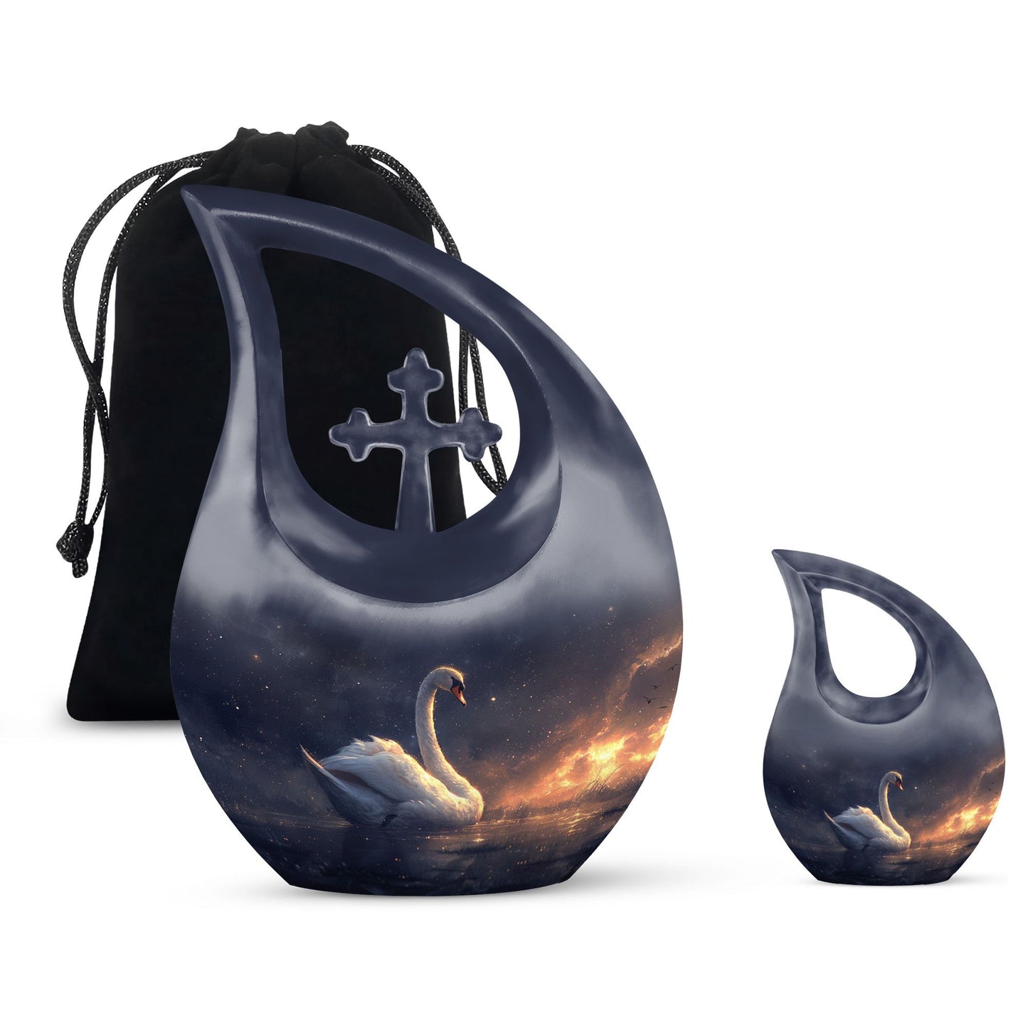 Personalized Bird Cremation Urn for Women - 10-inch, 200 cu in - Yatskia