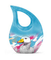 10 inch Pop Art Duck urn with Cross Drop 