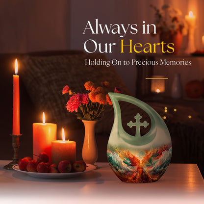 10 Inch Phoenix Nebula Awakening Urn 